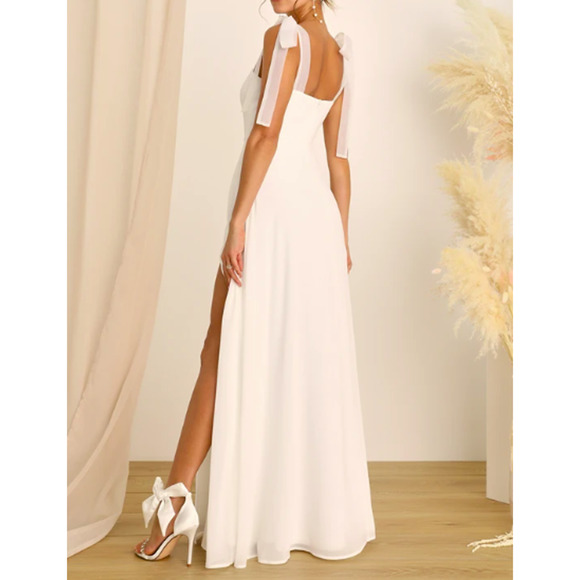 Lulu's White Maxi Dress - Picture 2 of 10